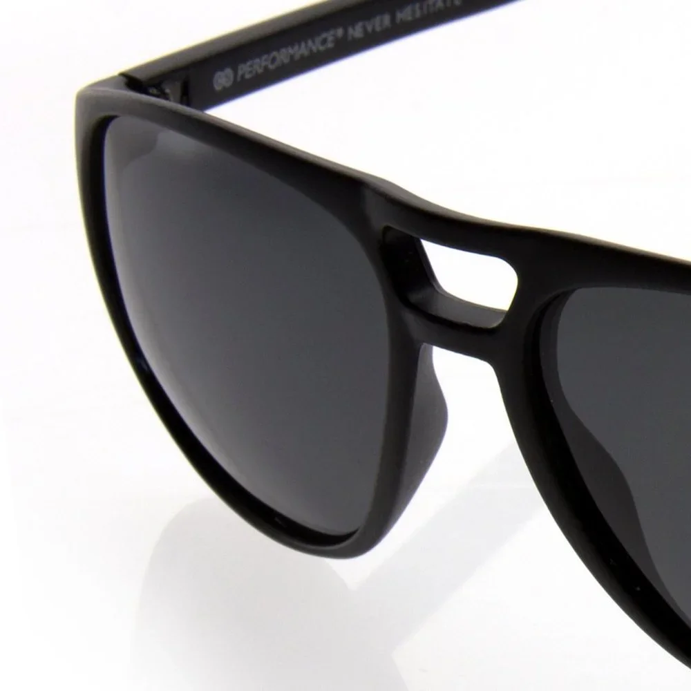 Black Polarized Thick Sunglasses